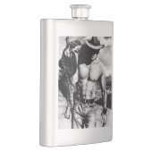 Rustieke Westerne Cowboy Cool Original Art Classic Flacon (Rechts)