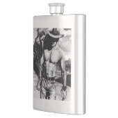 Rustieke Westerne Cowboy Cool Original Art Classic Flacon (Links)