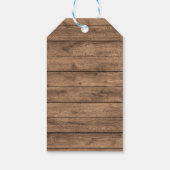 Rustieke westerne cowboy die je nodig hebt cadeaulabel (Achterkant)