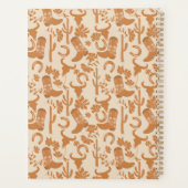 Rustieke Westerne Earth Tone Country Cowboy Boots Planner (Achterkant)