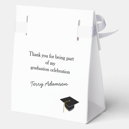 Rustieke Westerne Graduation party Bedankdoosjes (Achterkant)
