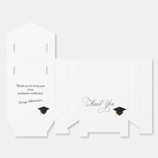 Rustieke Westerne Graduation party Bedankdoosjes (Ongevouwen)