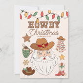 Rustieke Westerne kerst Feestdagenkaart (Voorkant)