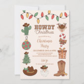 Rustieke Westerne kerst Kaart (Voorkant)