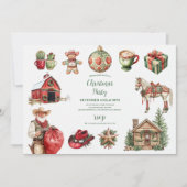 Rustieke Westerne kerst Kaart (Voorkant)