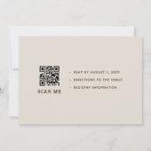 Rustieke Westerne Ranch Wedding Invitation Kaart (Achterkant)