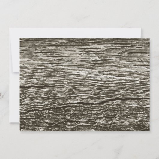 Rustieke Westerne stijl Afstuderen Uitnodigen met Kaart (Achterkant)