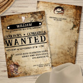 Rustieke Westerne verjaardagsuitnodiging Kaart