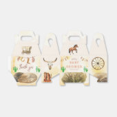 Rustieke Westerne Waterverf Cowboy Baby shower Bedankdoosjes (Uitgevouwen)