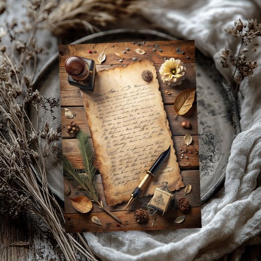 Rustieke Westerne wilde westen oude letter pen ste Tissuepapier