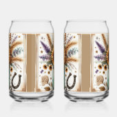 Rustieke Westerne Zonnebloem Mason Jar Can Glass Blikvorm Glas (Links)