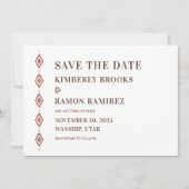 Rustieke Westerse Save The Date Kaart (Voorkant)