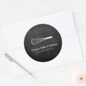 Rustieke Whisk Logo Bakkerij, Catering Stickers (Envelop)