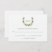 rustieke wijnmakerij | Kraft Wedding Reactie RSVP Kaartje (Voorkant / Achterkant)