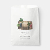 Rustieke wijnvat wijnmakerij wijngaard bruiloft bedankzakje (Voorkant)