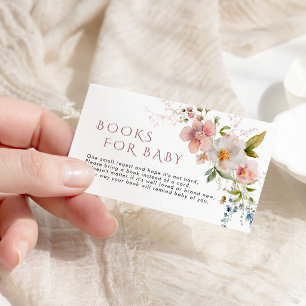 Rustieke Wildbloemen Bloemen Boek voor Baby Informatiekaartje