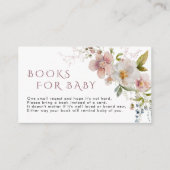 Rustieke Wildbloemen Bloemen Boek voor Baby Informatiekaartje (Voorkant)