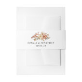 Rustieke Wildbloemen Herfst Bruiloft Uitnodigingen Wikkel (Voorkant Voorbeeld)