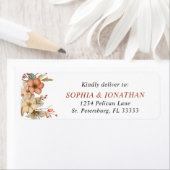 Rustieke Wildbloemen RSVP Reactie Mailing Etiket (Insitu)