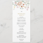 Rustieke Wildbloemen Trouwprogramma's Programma (Achterkant)