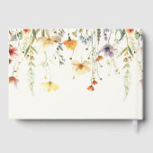 Rustieke Wilde Bloemen Bruidsdouche Gastenboek (Achterkant)