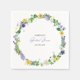Rustieke Wilde Bloemen Bruidsdouche Servet