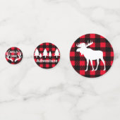 Rustieke Wilderness & Dieren Plaid Avontuur Confetti (Achterkanten)