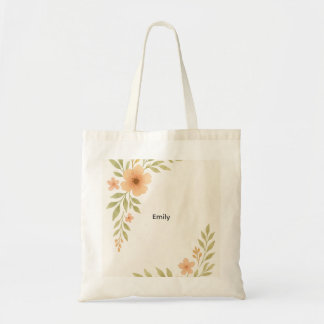 Rustieke Wildflower Bruidsmeisje Canvas tas