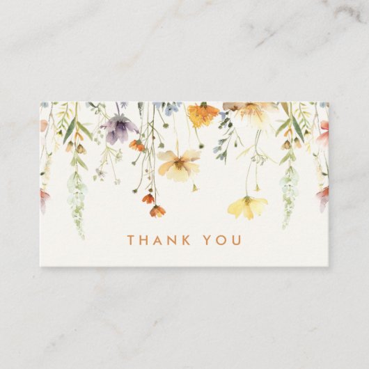 Rustieke Wildflower Kortingskaartje (Voorkant)