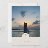 Rustieke Wildflower Lavendel Wedding Kaart (Achterkant)