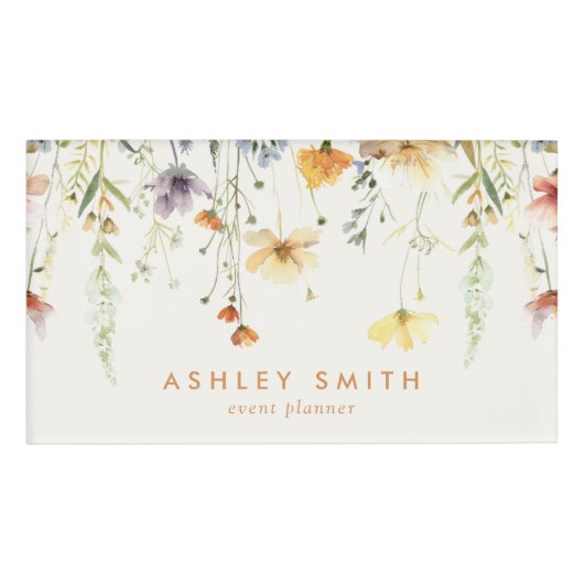 Rustieke Wildflower Naambadge (Voorkant)