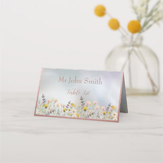 Rustieke Wildflower Pastel Tuin Bruiloft