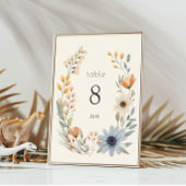 Rustieke Wildflower Wreath Garden Wedding Kaart