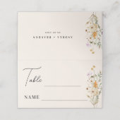 Rustieke Wildflowers Cream Boho Wedding (Buitenkant ongevouwen)