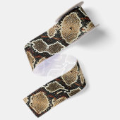 Rustieke wildlife beige zwarte python slangenprint lint (Achterkant)