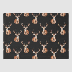 Rustieke Wildlife Herten Waterverf Tissuepapier