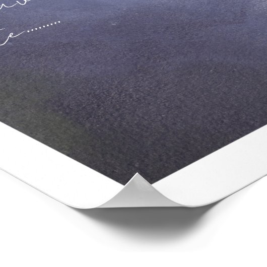 Rustieke winter abstracte schilderkunst moody wall poster (Hoek)