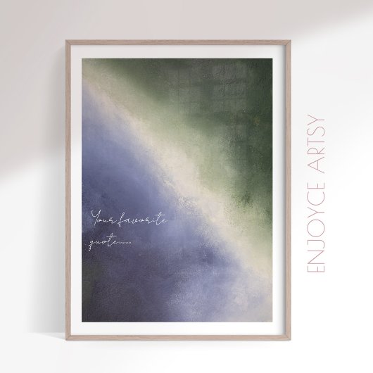 Rustieke winter abstracte schilderkunst moody wall poster