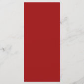 Rustieke Winter Botanicals Bruiloft Decor Menu's (Achterkant)