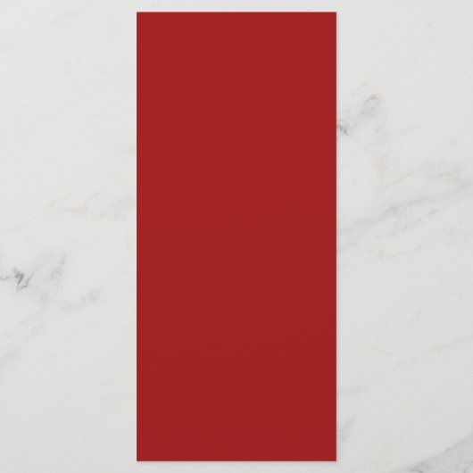 Rustieke Winter Botanicals Bruiloft Decor Menu's (Achterkant)