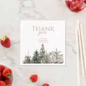 Rustieke Winter Forest Kerst servetten (Insitu)