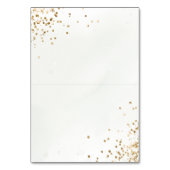 Rustieke Winter Greenery Glitter Wedding Place Car Kaart (Achterkant)