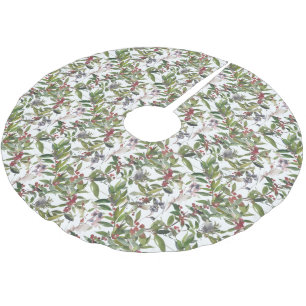 Rustieke Winter Holly Berries Vakantie Kerstmis Kerstboom Rok