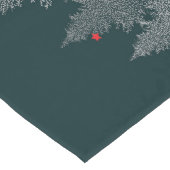 Rustieke Winter Kerstbomen Tafelloper (Hoek)