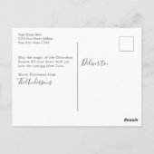 Rustieke Winter Sneeuwscène met Wild Beer Briefkaart (Achterkant)
