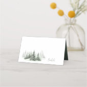 Rustieke Winter Tafel Bos Groene ID1049 (Voorkant)