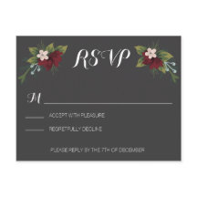 Rustieke Winter Wedding RSVP