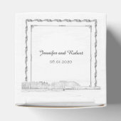 Rustieke Winter Wonderland Bruiloft Favor Box Bedankdoosjes (Bovenkant)