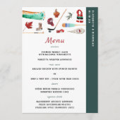 Rustieke Winterberg | Camping Bruiloftsmenu Menu (Voorkant)