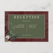 Rustieke winterbessen & dennen Bourgondische recep Informatiekaartje (Voorkant)